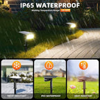 LEREKAM Solar Spot Lights Outdoor Landscape Lights, 40 LEDs Solar Landscape Spotlights Outdoor Waterproof Auto On/Off Garden Lights, Outdoor Lights for Yard Palm Trees Driveway Patio Pool