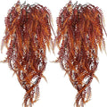 2-Pack Fake Hanging Plants, Faux Hanging Plant Artificial Greenery for Living Room Bedroom Boho Wall Shelf Indoor Outdoor Decor (Red Coreopsis)