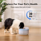 6 Pack Dog Water Fountain Filters, Filter Replacement for HOLAPAW 2.1Gal/8L Dog Water Bowl Dispenser, 6 Filters + 6 Sponges