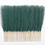 𝟱𝟬𝙥𝙘𝙨 Pampas Grass 𝟭𝟳in, Faux Pampas Grass Office Home Decor, Fake Artificial Pampas Grass Flower Arrangement Vase Filler for Wedding Party Home Boho Decoration (𝗚𝗿𝗲𝗲𝗻)