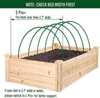 MAXPACE Greenhouse Hoops for DIY Grow Tunnels Less Than 2.7ft Wide, Rust-Free Fiberglass Support Hoops Frame for Garden Fabric, Plant Support Garden Stakes, Gardening Supplies, 25pcs