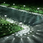 URAGO Super Bright Solar Lights Outdoor Waterproof-10 Pack, Dusk to Dawn Up to 12 Hrs Solar Powered Outdoor Pathway Garden Lights Auto On/Off, LED Landscape Lighting Decorative for Walkway Patio Yard
