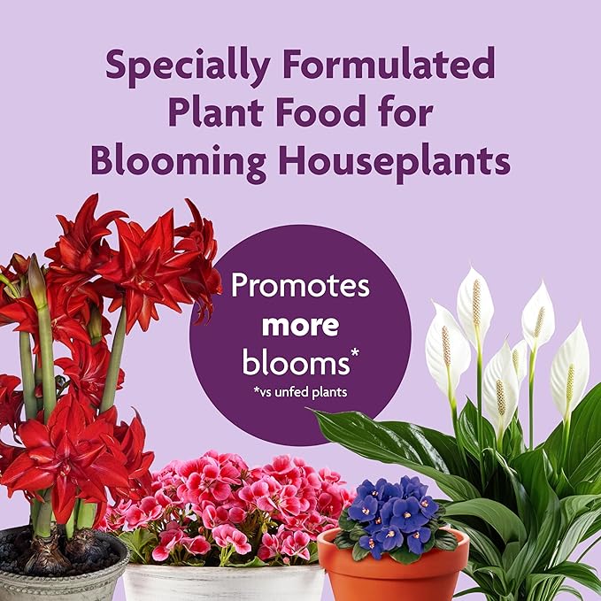Miracle-Gro Blooming Houseplant Food - Fertilizer for Indoor Plants, 8 fl. oz.