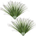 Artificial Wheat Grass Plants Fake Greenery Faux Onion Stems Plastic Plant Flowers Shrubs for Indoor Room Home Office Outdoor Decor Garden Porch Gardening Wedding Party DIY Wreath Decoration - 16 Pack