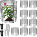 30 PCS Round Plant Protector from Animals, 12 Pack 12'' x 12'' Metal Plant Cages，30Pcs Metal Mesh to Keep Animals Out, Garden Protection Bunny Barricades, Wire Plant Protectors for Rabbit Chicken Duck