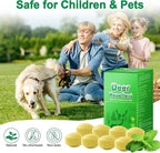 36 Pack Peppermint Deer Repellent, Deer & Rabbit Repellent Ball for Plant Yard Garden Outdoor, Deers Deterrent for Outdoor, Keep Deers and Rabbits Out Natural Ingredients Pet Safe, Yellow