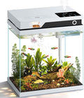 Vehipa Fish Tank, Smart Fish Aquarium Kit 4.2 Gallon with Auto Feeder, 4-in-1 Silent Pump, Adjustable Lighting, Temperature Display & Humidifier for Desktop, Office, Room