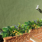 GTIDEA 19 Bundles Outdoor Faux Plants, Artificial Plants & Flowers UV Resistant Fake Plastic Leaves Greenery Stems for Outside Window Box Hanging Baskets Garden Patio Front Porch Decor