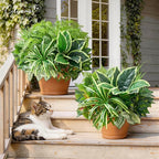Artificial Plants Outdoor,12PCS UV Resistant Fake Greenery with Stems Faux Plant Outside for Front Proch Garden Patio Planters Window Boxes Home Decor(Not Included Pot)