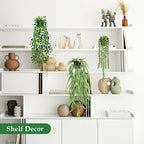 Der Rose 8Pcs Fake Plants Hanging Faux Eucalyptus Vines Artificial Hanging Plants Indoor for Room Wall Shelf Outdoor Decor