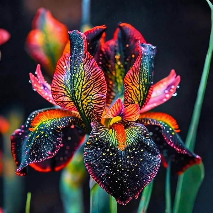 Iris Seeds Flower Seed for Planting, 70+ Rare Mixed Iris Seeds, Perennial Flower Plants, Non-GMO Heirloom Plant Seed for Home Garden Outdoor