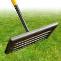 Professional Lawn Leveling Rake with 17x10in Heavy-Duty Stainless Steel Head & 72" Adjustable Handle - Grass Leveling Tool for Quick Soil Grading, Thatch Removal and Yard Maintenance