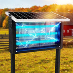 Super Large Solar Bug Zapper Outdoor for 8000 sq.ft, Portable Solar Bug Zapper with High Powered, Rechargeable Electric Bug Zapper for Patio Garden Backyard RV Camping Farm and Large Spaces
