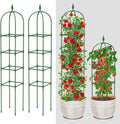MYMULIKE Garden Trellis for Climbing Plants Outdoor & Indoor - 2 Pack 6Ft Tall Rustproof Plant Support Cage for Vines, Flowers, Vegetables, Roses | Heavy-Duty, Adjustable & Decorative