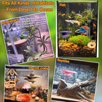 Mushroom Decor for Reptile Tank, Fish Tank, Pet-Safe Bearded Dragon Tank Accessories, Realistic Terrarium Plants for Crested Geckos, Frogs,Realistic Habitat Ornament (Pink)