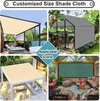 Shade&Beyond 90% Sun Shade Cloth with Grommets, 10' X 16' Pergola Shade Cover Canopy, Mesh Tarp Sun Screens for Patio, Outdoor, Garden, Backyard, Green