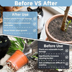 10 PCS Plant Pot Cover, 11.8 Inch Plant Soil Covering, Pot Grids for Indoor Plants, Cuttable Plant Pot Soil Covers with 30 Metal Nails