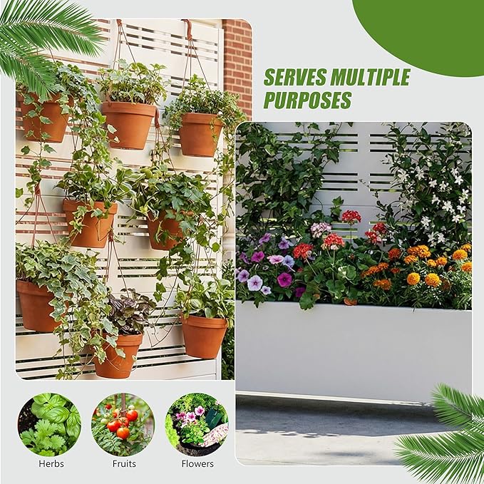 Casaphoria Metal Raised Garden Bed with Trellis and Wheels, 72"x47"x16" Arched Planter Box for Climbing Plants, Vegetables & Vines, Features Drainage Holes and Privacy Screen, White-Harold