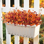 INQCMY Artificial Fake Fall Plants Flowers for Outdoor Outside Decoration,12 Bundles Faux Silk Daisy Flowers UV Resistant Look Real No Fade for Front Door Porch Patio Yard Balcony Autumn Decor