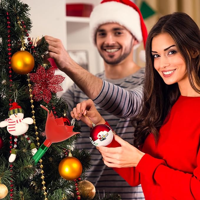 4 Pack 48 Inch Clear Christmas Tree Watering Funnel with Long Plastic Tube Watering System for Large Indoor Outdoor Xmas Tree Prevents Fire