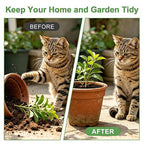 6 Pack Plant Pot Soil Cover Grids with 24 U-Shaped Nails, 11.8 Inch Cuttable Cat & Animal Digging Stopper, Indoor Outdoor Soil Protector for Potted Plants