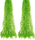 PASYOU Artificial Hanging Vines, Fake Simulation Weeping Willow Plants Decor Greenery Leaves Ivy for Wedding Indoor Outdoor Home Garden Balcony Patio Planter Filler DIY Decoration - Green 10 Pack