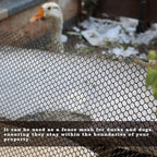 32.8 FT x 15.7 in Roll Mesh Fence, Versatile Black Plastic Fencing & Netting, Cuttable Animal Wire Mesh Fence, Durable Tree Trunk Protector, Suitable for Cat Dog Rabbit Barrier and Plant Protectors
