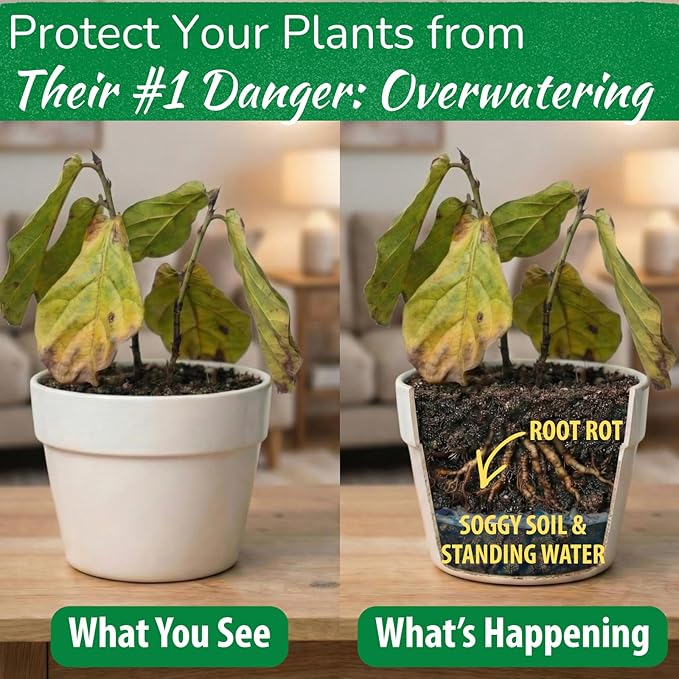 Houseplant Smart Gravel – Improve Drainage, Prevent Overwatering & Root Rot, Support Strong Roots | Eco-Friendly & Reusable Drainage Rocks for Potted Plants | Sustainably Recycled Ocean Plastic | 32oz