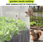 UNIFAMILY 2X2X1 FT Fabric Raised Garden Bed Kit, Breathable Raised Garden Bed with Cover, Garden Beds Outdoor with Plant Protection Mesh Netting for Vegetable, Flower, Herbs and Strawberry