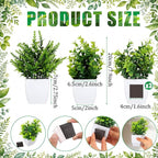 3 Pcs Magnetic Plants Classroom Decor Artificial Potted Potted Greenery Mini Fake Plants with Magnets Back to School Teacher Appreciation Gift for Whiteboard Blackboard Home Office(Greenery)