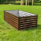 SnugNiture Galvanized Raised Garden Bed 6x3x2FT Outdoor Large Metal Planter Box Steel Kit for Planting Vegetables, Flowers