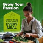 HOME GROWN Indoor Herb Garden Starter Kit – Complete 5 Herb Grow Kit with Basil, Cilantro, Mint, Parsley & Thyme – for Gardeners, Unique Christmas Gardening Gift for Mom, Women & Men
