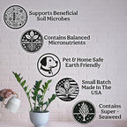 Organic Liquid Indoor Plant Food, Houseplant, Tropical & All-Purpose Indoor Plant Fertilizer, Organic Liquid Fertilizer 5-5-5 with Sea Kelp (32oz)