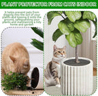 12 Pcs 11.8 Inch Plant Pot Grids, Cuttable Plant Pot Soil Covers Protectors, Used to Prevent Animals or Babies from Digging up the Soil in flowerpots, Suitable for Indoor and Outdoor Plants