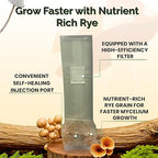 MycoHaus Mushroom Growing Kit with Injection Ports | Sterilized Rye Grain | Magic Indoor Grow Bags for Mushrooms | Home Cultivation Supplies | Without Spores | 1 Pound (12 Pack)