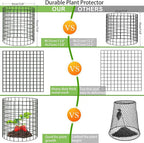 30Pcs Plant Protector from Animals: 10 Pack Metal Mesh Plant Cages to Keep Animals Out - Garden Protection Bunny Barricades from Chicken Squirrels Rabbits for Flowers Vegetables