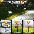 LEREKAM Solar Spot Lights Outdoor,40 LEDs Solar Outdoor Waterproof Landscape Lights with 3 Light Modes, Solar Powered Garden Yard Wall Lights Auto On,Off for Patio 8 Pack