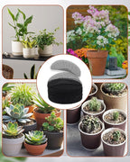 50PCS Flower Pot Hole Mesh Pad, 2 inch Rounds Drainage Hole, Plant Pot Drainage Mat, Plant Potting Mat to Prevent Soil Loss, Gardening Gifts for Friend