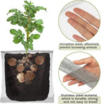 Shimeyao 26 Pcs Root Guard Gopher Baskets Plant Wire Baskets Stainless Steel Plant Wire Speed Mesh Vole Gopher Proof Animal Cages for Root Vegetables Protection, 1 Gallon, 3 and 5 Gallon