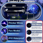 Anordsem Solar Lights Outdoor Waterproof: Garden Light Solar Powered for Yard Outside - Fireworks Lamp Colorful Lighting Path Decor 6 Pack - LED Sparkler DIY Decorating Gifts for Women Mom Wife