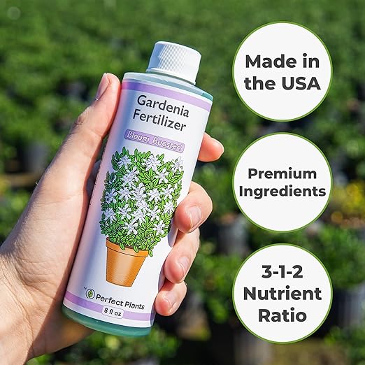 Perfect Plants Gardenia Liquid Fertilizer | 8oz. Tailored Bloom Boosting Plant Food | Great for Indoor Outdoor Flowering Plants