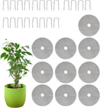 10Pcs 16-Inch Plant Pot Grids -Adjustable Mesh Panel with 20 Sturdy Metal Stakes, Effective Plant Protectors from Animals for Outdoor Garden,Durable Animal Barrier to Keep Squirrels & Pests Out