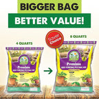 DUSPRO Recycle 4 QRT Seed Starter Soil Pre-Mixed Seed Starting Mix for Young Plant Seeds, Soilless Formula Moisture Retention, Aeration & Nutrient Seed Starting Soil 4in1