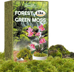 ZeeDix 3.3 lbs Forest Moss for Plants Indoor - Dried Orchid Moss for Repotting, Natural Green Sphagnum for Potted Plants Carnivorous Monstera Succulents Crafts Reptile Habitat (Expands to 60 qt)