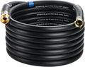 5/8 IN. × 50FT. Heavy Duty Rubber Garden Hose, High Flow 5/8" I.D. Brass Fitting No Memory Durable Heavy Duty Water Hose for Watering, Irrigation, Water Transfer Pump