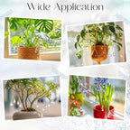 6 Pcs Crystal Plant Charms Beaded Plants Suncatcher Hanging for Mini Potted Plants, Home Window Garden, Home Window Garden Rainbow Sun Catchers Plant Accessories Indoor
