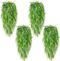 Waipfaru 8Pcs Fake Ferns Fake Hanging Plants Artificial Ferns for Outdoors，UV Resistant Plastic Fake Plants for Indoor Wall Porch Wedding Party Holiday Decor