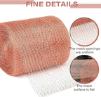 Copper Mesh 5 Inch x 29.5 Ft Copper Mesh for Slugs Rustproof Wire for Slugs Wire Repellent Roll Pet Friendly Plant Protector for Rodent, Bat & Snail..