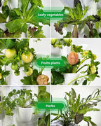 Hydroponics Tower Growing System，45 Pods Vertical Indoor Garden，360° Full-Spectrum Lights, Automatic Water Circulation System，Suitable for Leafy Greens and Herbs，Include Seed Starter Tray