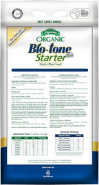 Espoma Organic Bio-Tone Starter Plus 4-3-3 Natural & Organic Starter Plant Food with Both Endo & Ecto Mycorrhizae; 25 lb. Bag; The Ultimate Starter Plant Food